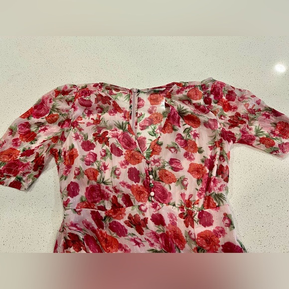 Pink/Red Rose Dress - Picture 4 of 5